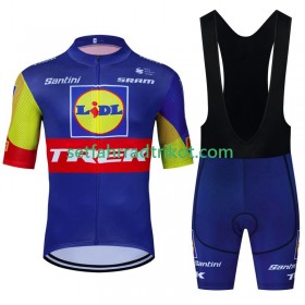 Trek Lidl Fahrradbekleidung Radtrikot Kurzarm + Trägershorts 2024